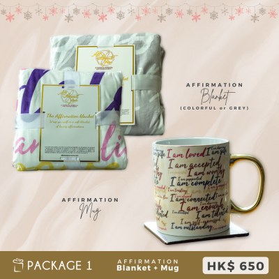 Package 1: Affirmation Blanket + Affirmation Mug